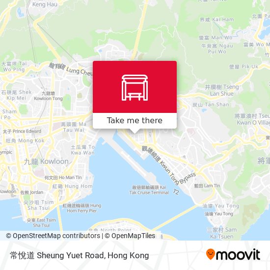 常悅道 Sheung Yuet Road map