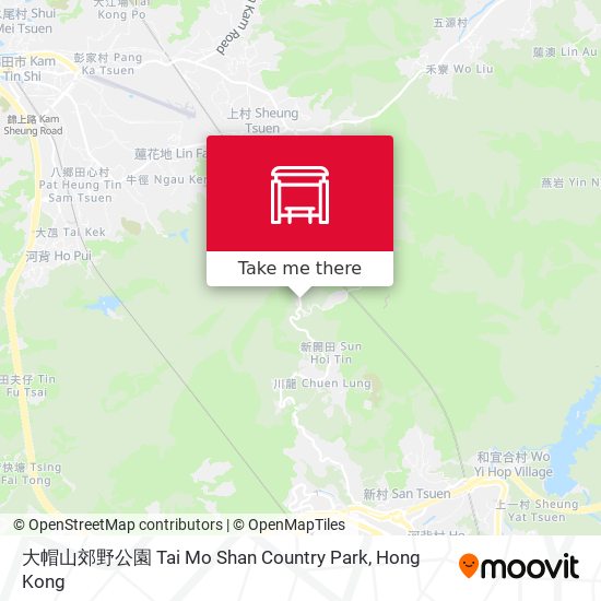 大帽山郊野公園 Tai Mo Shan Country Park map