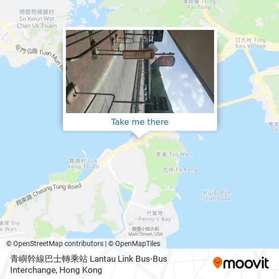 青嶼幹線巴士轉乘站 Lantau Link Bus-Bus Interchange map