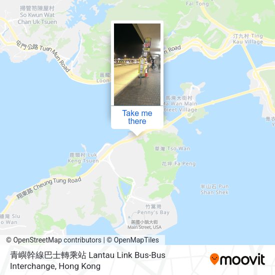 青嶼幹線巴士轉乘站 Lantau Link Bus-Bus Interchange地圖