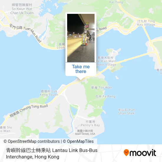青嶼幹線巴士轉乘站 Lantau Link Bus-Bus Interchange map