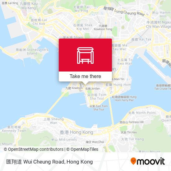 匯翔道 Wui Cheung Road map