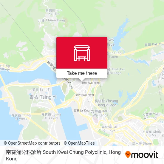 南葵涌分科診所 South Kwai Chung Polyclinic map