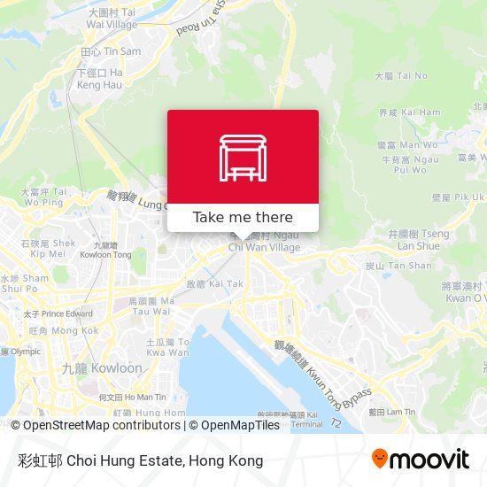 彩虹邨 Choi Hung Estate map