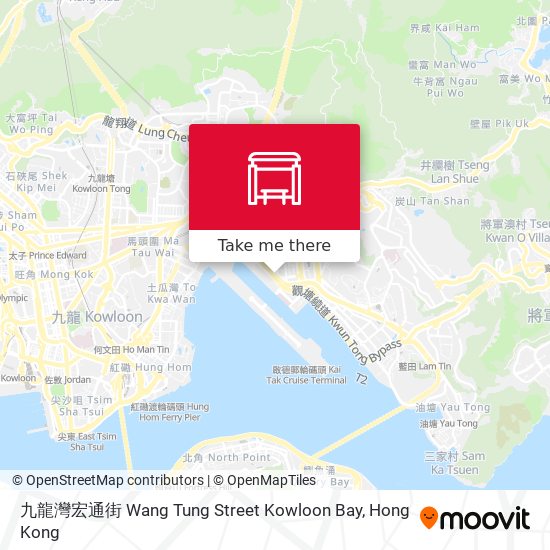 九龍灣宏通街 Wang Tung Street Kowloon Bay map