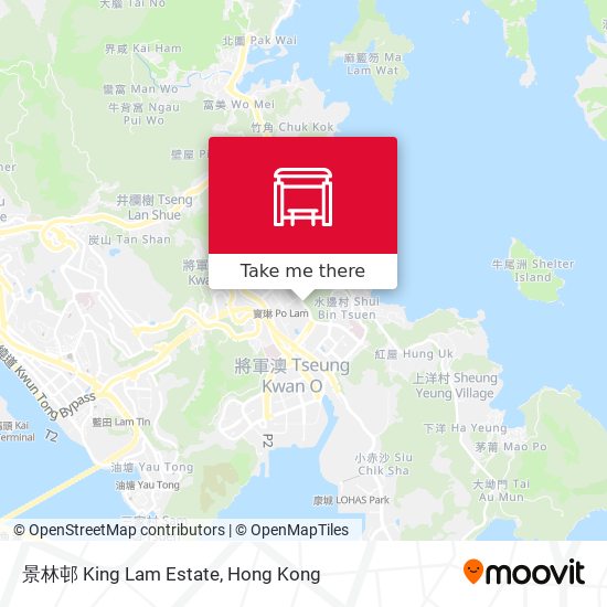 景林邨 King Lam Estate map