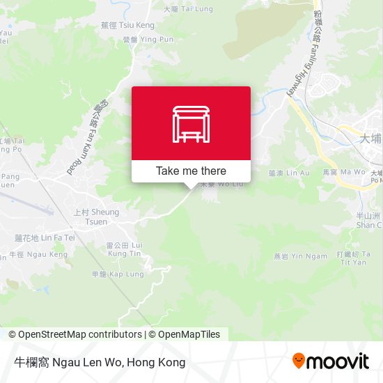 牛欄窩 Ngau Len Wo map