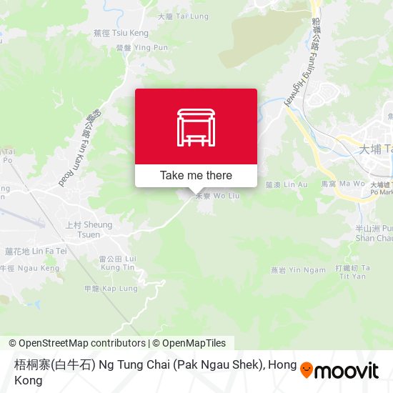 梧桐寨(白牛石) Ng Tung Chai (Pak Ngau Shek) map