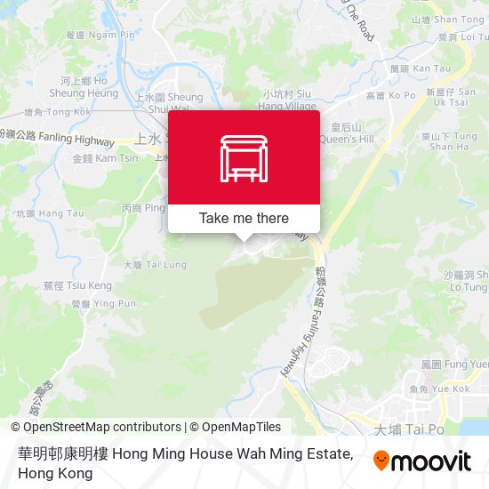 華明邨康明樓 Hong Ming House Wah Ming Estate map