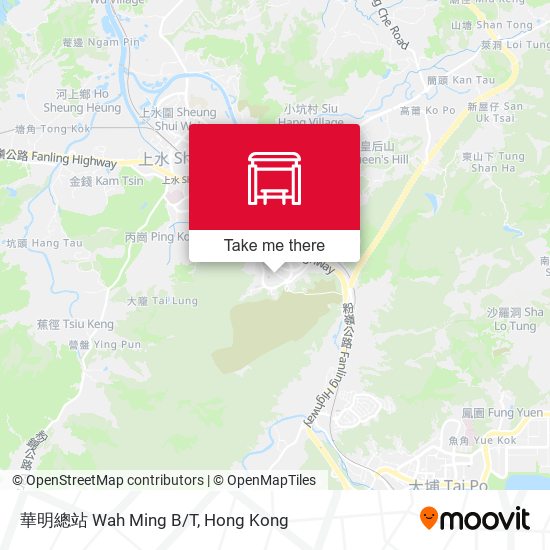 華明總站 Wah Ming B/T map