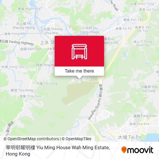 華明邨耀明樓 Yiu Ming House Wah Ming Estate map