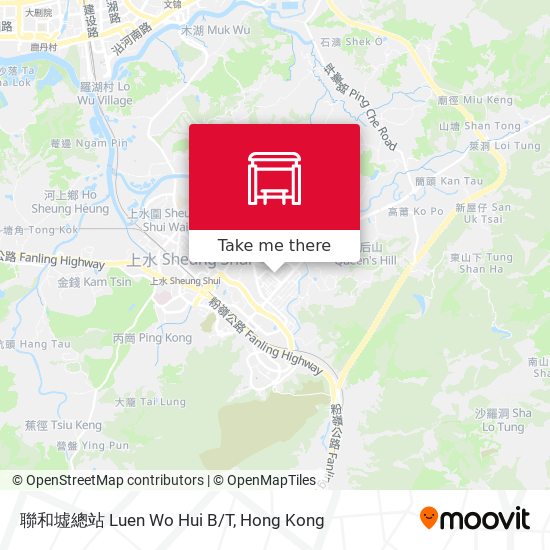 聯和墟總站 Luen Wo Hui B/T map