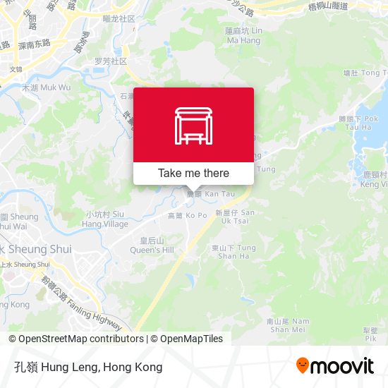 孔嶺 Hung Leng地圖