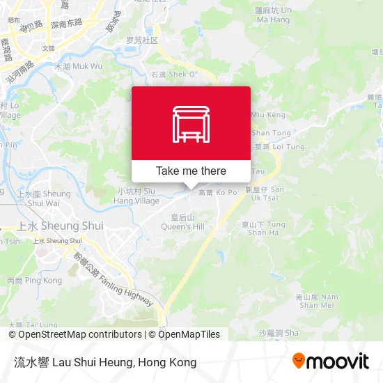 流水響 Lau Shui Heung map