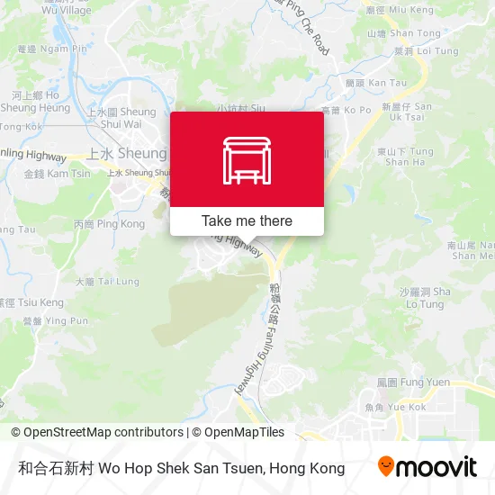 和合石新村 Wo Hop Shek San Tsuen地圖