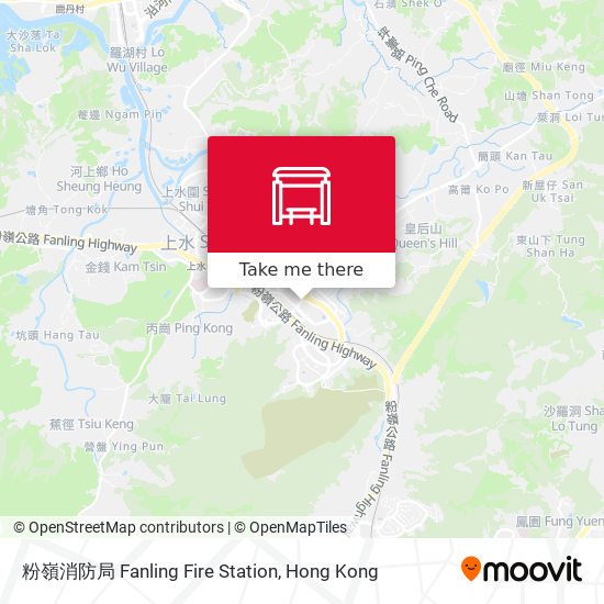 粉嶺消防局 Fanling Fire Station map