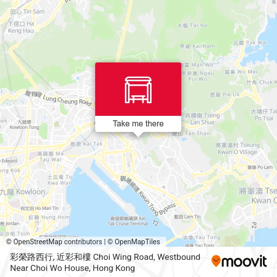 彩榮路西行, 近彩和樓 Choi Wing Road, Westbound Near Choi Wo House地圖