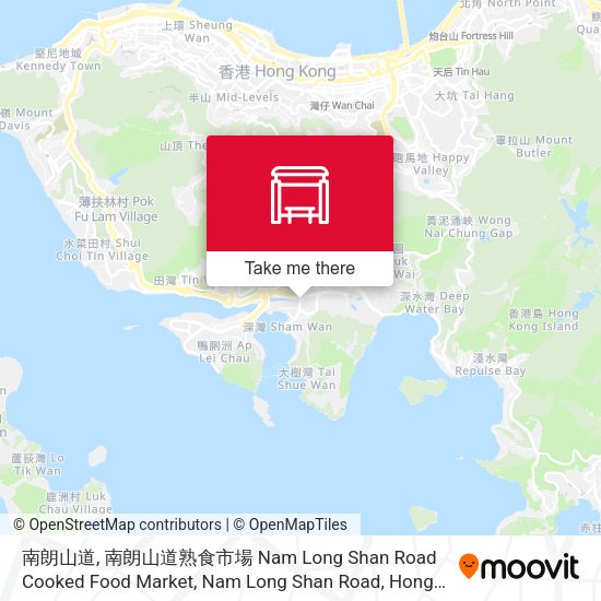 南朗山道, 南朗山道熟食市場 Nam Long Shan Road Cooked Food Market, Nam Long Shan Road map