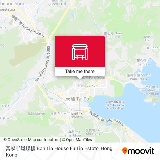 富蝶邨斑蝶樓 Ban Tip House Fu Tip Estate地圖