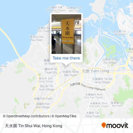 天水圍 Tin Shui Wai map