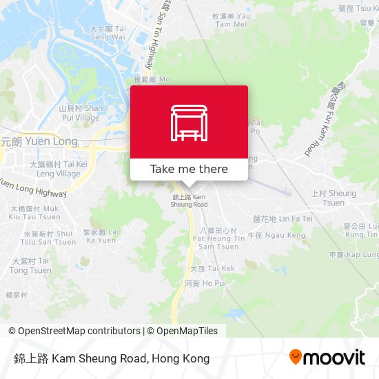 錦上路 Kam Sheung Road map