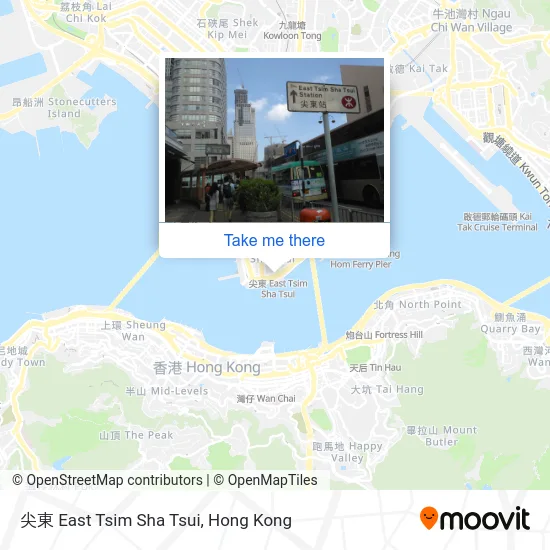 尖東 East Tsim Sha Tsui map