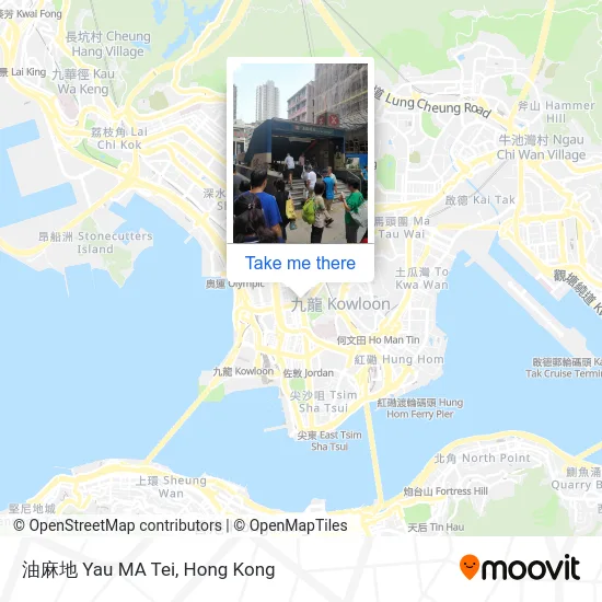 油麻地 Yau MA Tei map