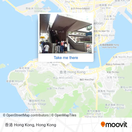 香港 Hong Kong map
