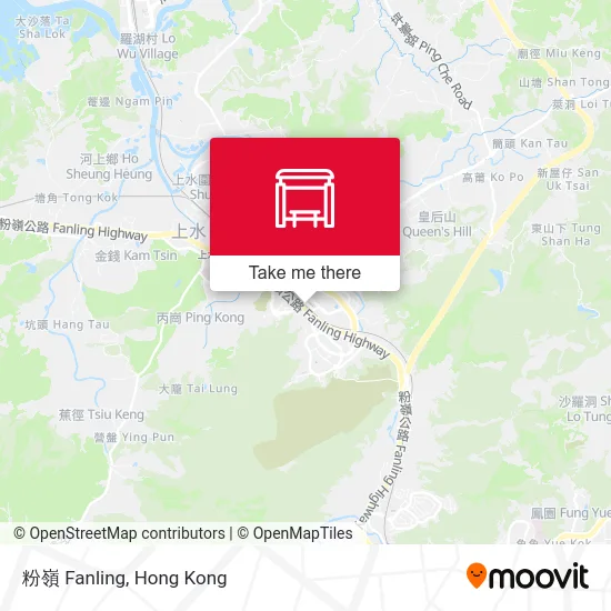 粉嶺 Fanling map