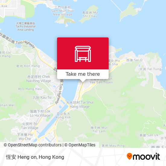 恆安 Heng on map