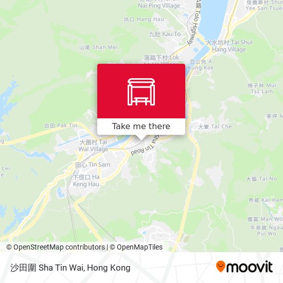 沙田圍 Sha Tin Wai map
