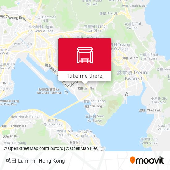 藍田 Lam Tin map