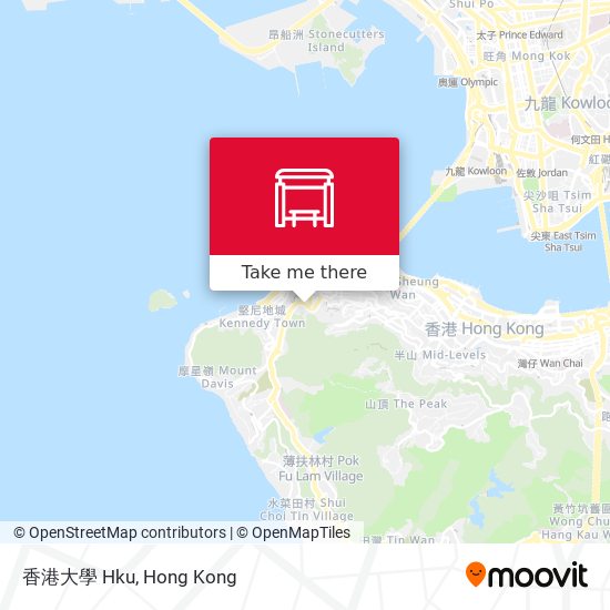 香港大學 Hku map