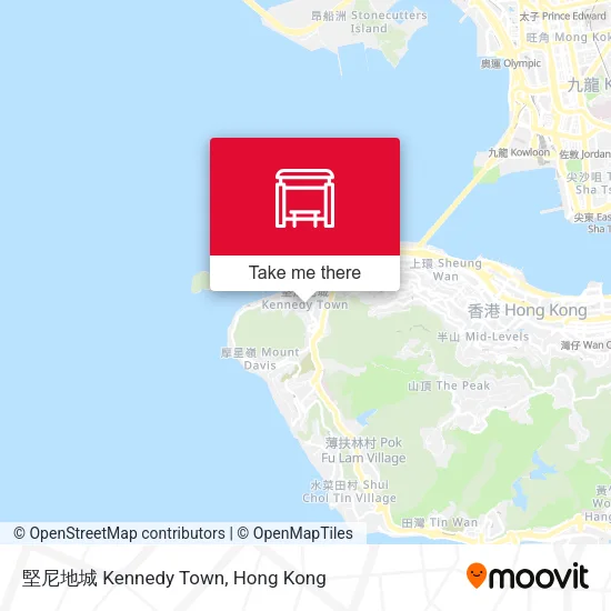 堅尼地城 Kennedy Town map
