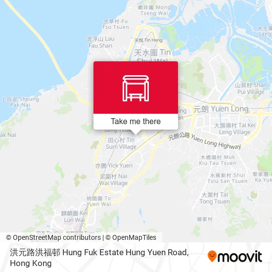 洪元路洪福邨 Hung Fuk Estate Hung Yuen Road map