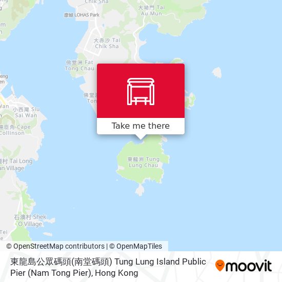 東龍島公眾碼頭(南堂碼頭) Tung Lung Island Public Pier (Nam Tong Pier) map