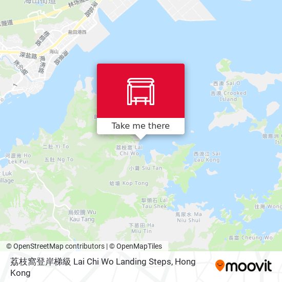 荔枝窩登岸梯級 Lai Chi Wo Landing Steps map