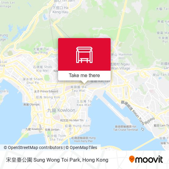 宋皇臺公園 Sung Wong Toi Park map