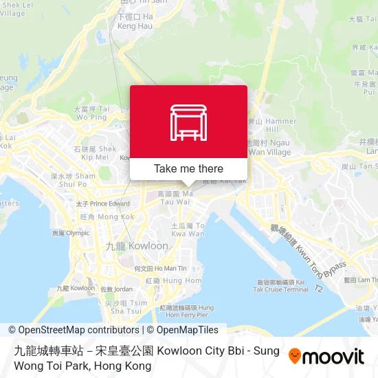 九龍城轉車站－宋皇臺公園 Kowloon City Bbi - Sung Wong Toi Park地圖