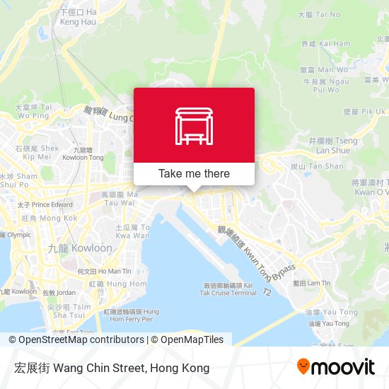 宏展街 Wang Chin Street map