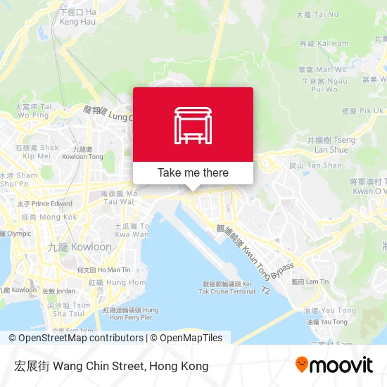 宏展街 Wang Chin Street map