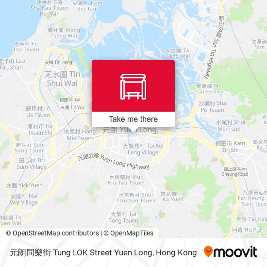 元朗同樂街 Tung LOK Street Yuen Long map