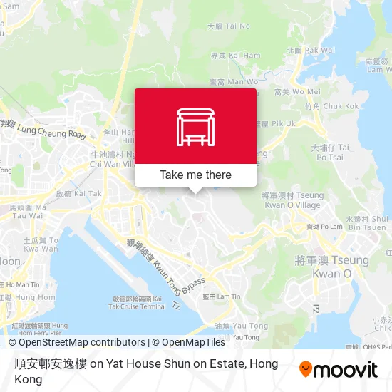 順安邨安逸樓 on Yat House Shun on Estate地圖
