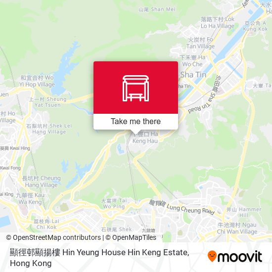 顯徑邨顯揚樓 Hin Yeung House Hin Keng Estate map