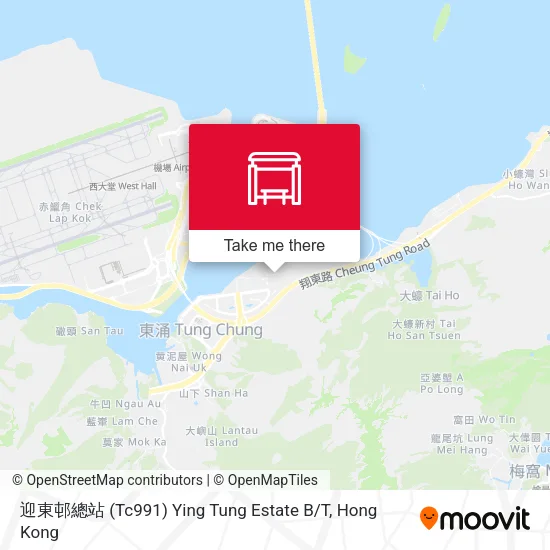 迎東邨總站 (Tc991) Ying Tung Estate B / T地圖