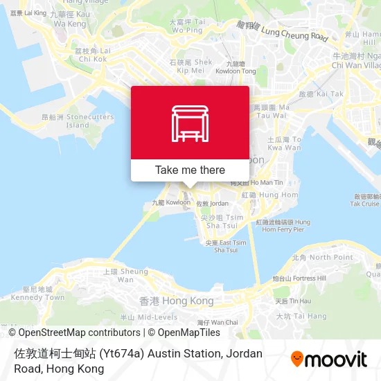 佐敦道柯士甸站 (Yt674a) Austin Station, Jordan Road地圖