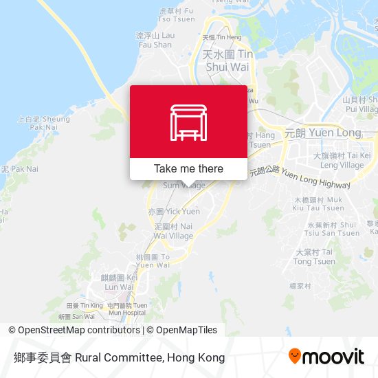 鄉事委員會 Rural Committee map