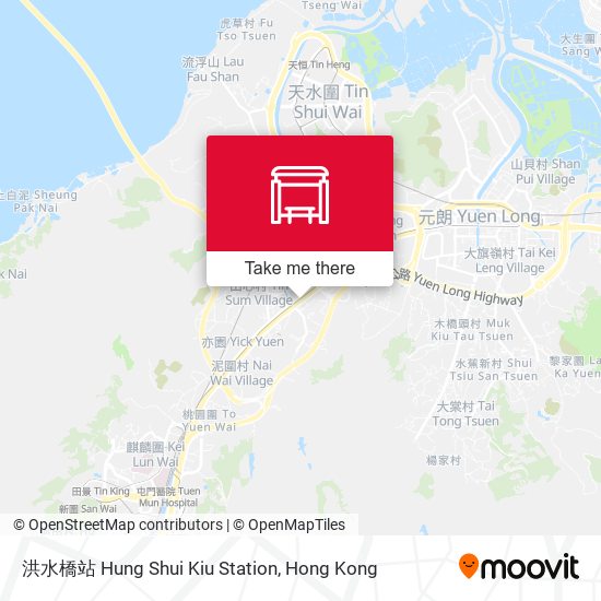 洪水橋站 Hung Shui Kiu Station map
