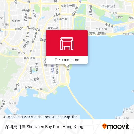 深圳灣口岸 Shenzhen Bay Port地圖