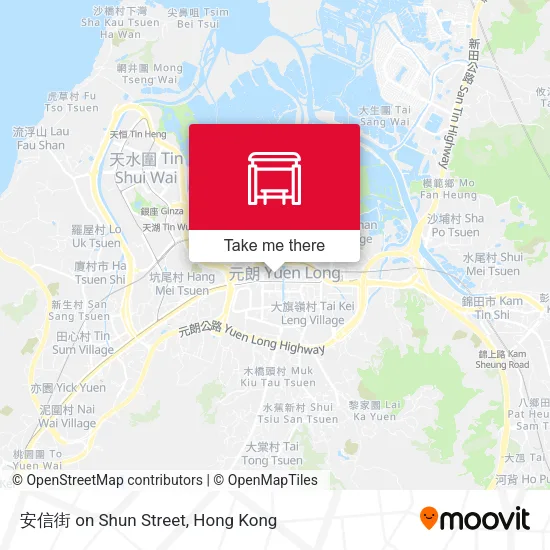 安信街 on Shun Street地圖